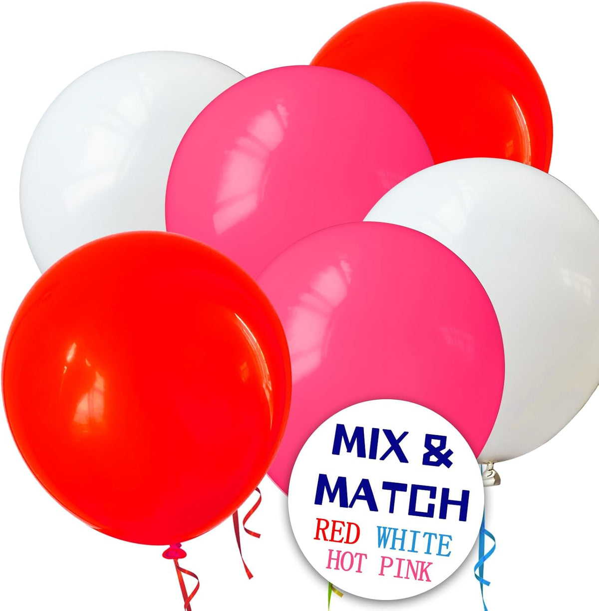 110pcs Hot Pink Balloon 12 inch, Hot Pink Latex Balloons for Birthday Party Baby Shower