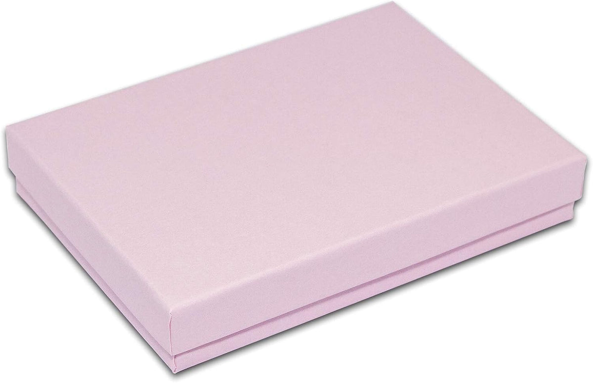 TheDisplayGuys - 25-Pack #53 Kraft Paper Cardboard Gift Boxes/Jewelry Cases w. Cotton Padding & Lid