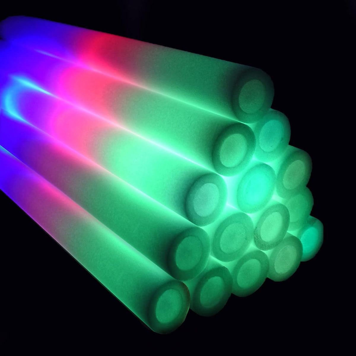 200 LED Party Foam Light Sticks Batons Wand for Wedding,Parties,Birthdays,Guests,Party,DJ,Concerts,F