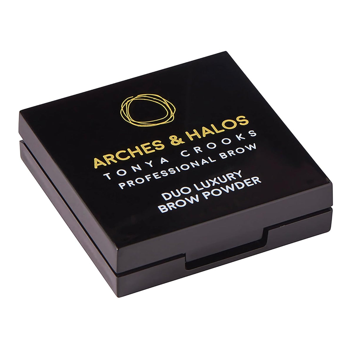 Arches and Halos Duo Luxury Brow Powder - Eyebrow Shaper and Color - Powder Compact with 2 Neutral