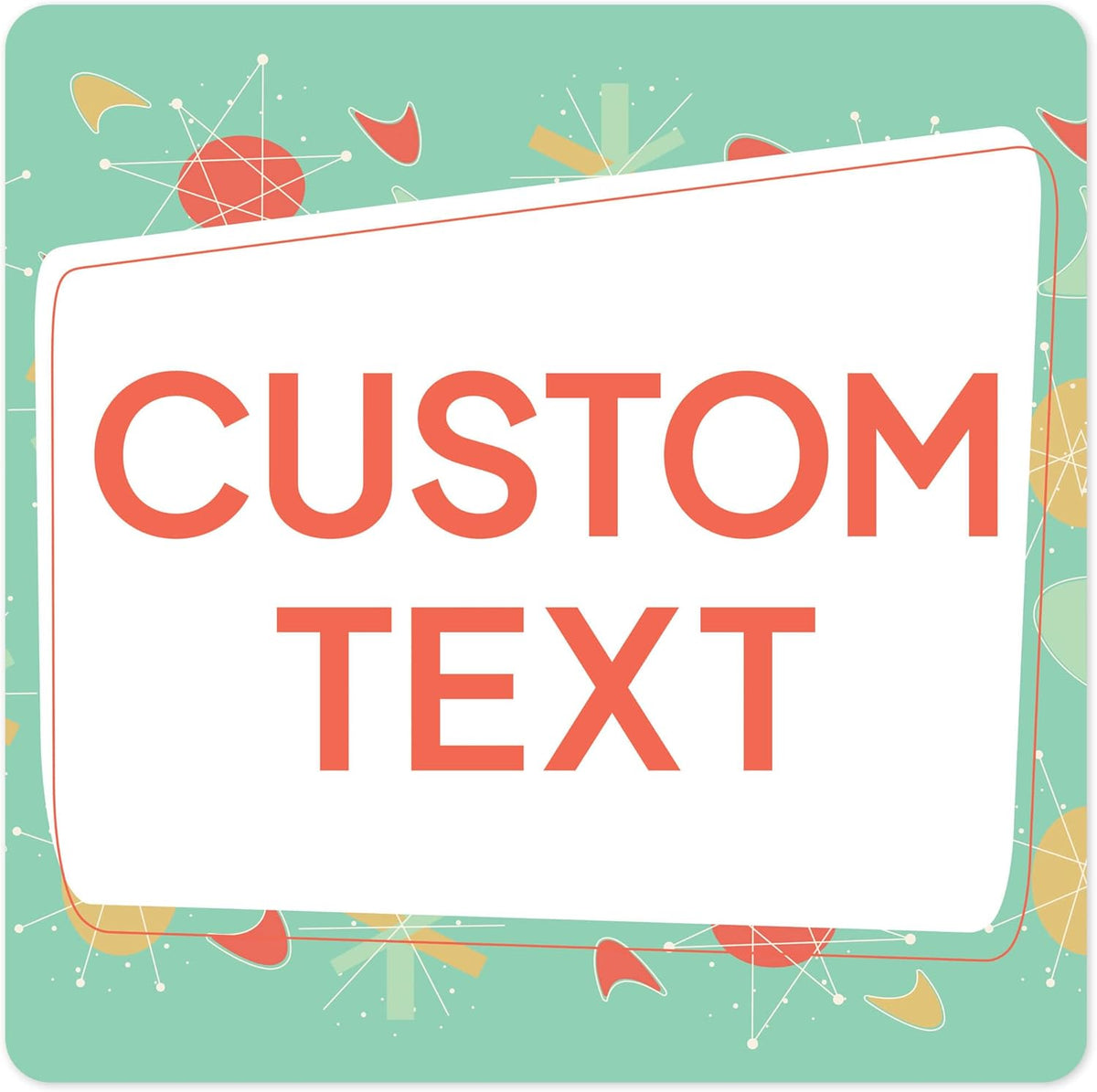 Custom Sign, Custom Street Sign, 11 Font Colors, 13 Font Styles, 4 Hole Options, 22 Sizes, 36x36