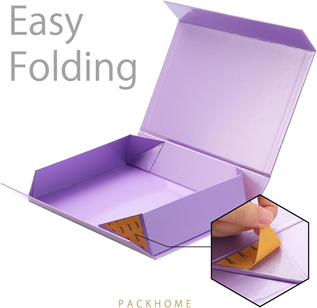 PACKHOME 6 Gift Boxes 11.5x8x2.5 Inches, Sturdy Shirt Boxes with Magnetic Lids for Multiple