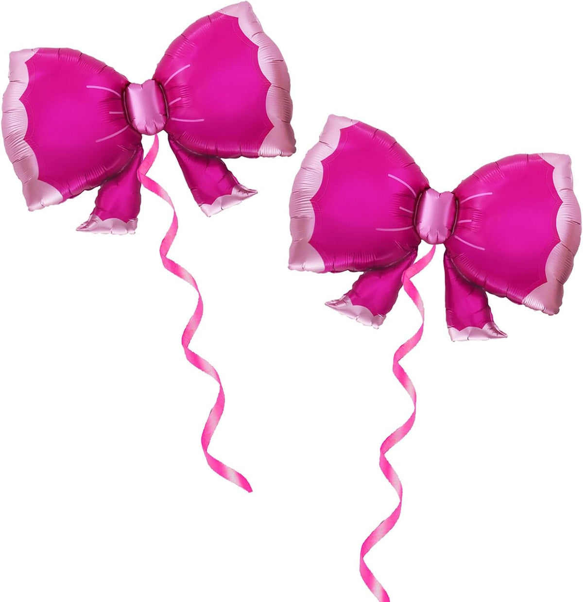 36 Inches Bow Foil Balloon Huge Bowtie Pink Balloon for Baby Shower, Wedding, Kids Theme Party