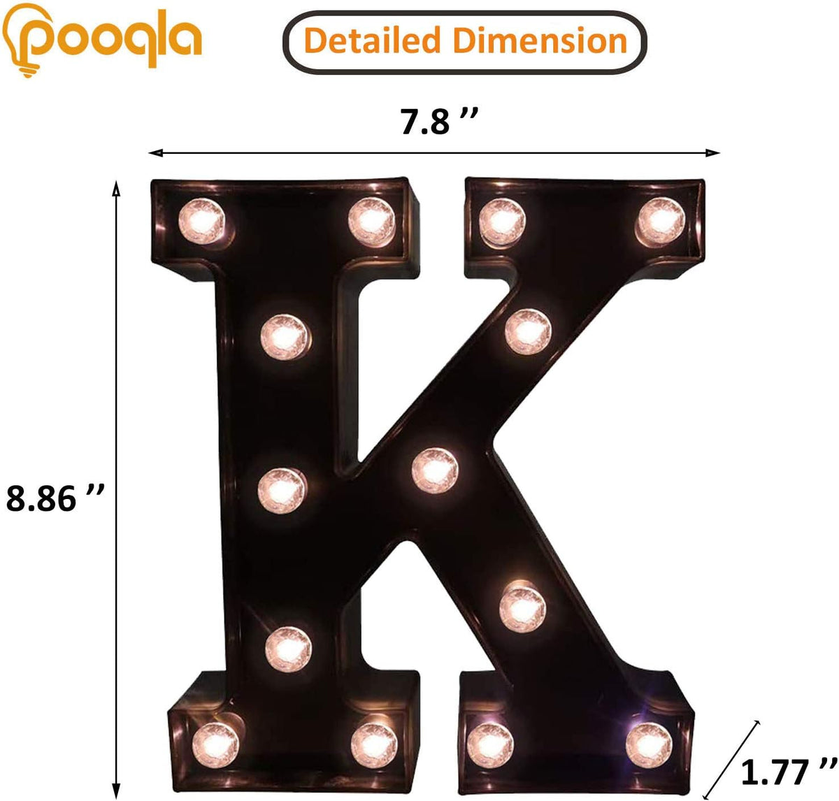 Decorative LED Illuminated Letter Marquee Sign - Alphabet Marquee Letters with Lights For Wedding