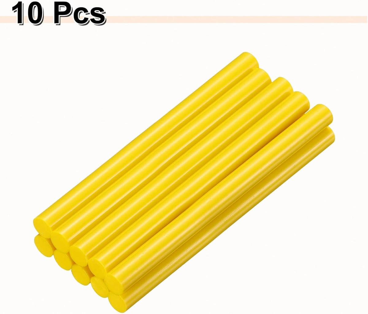 HARFINGTON 10pcs Hot Glue Sticks 0.43" Dia x 5.91" Long EVA Mini Hot Melt Adhesive Glue Stick for