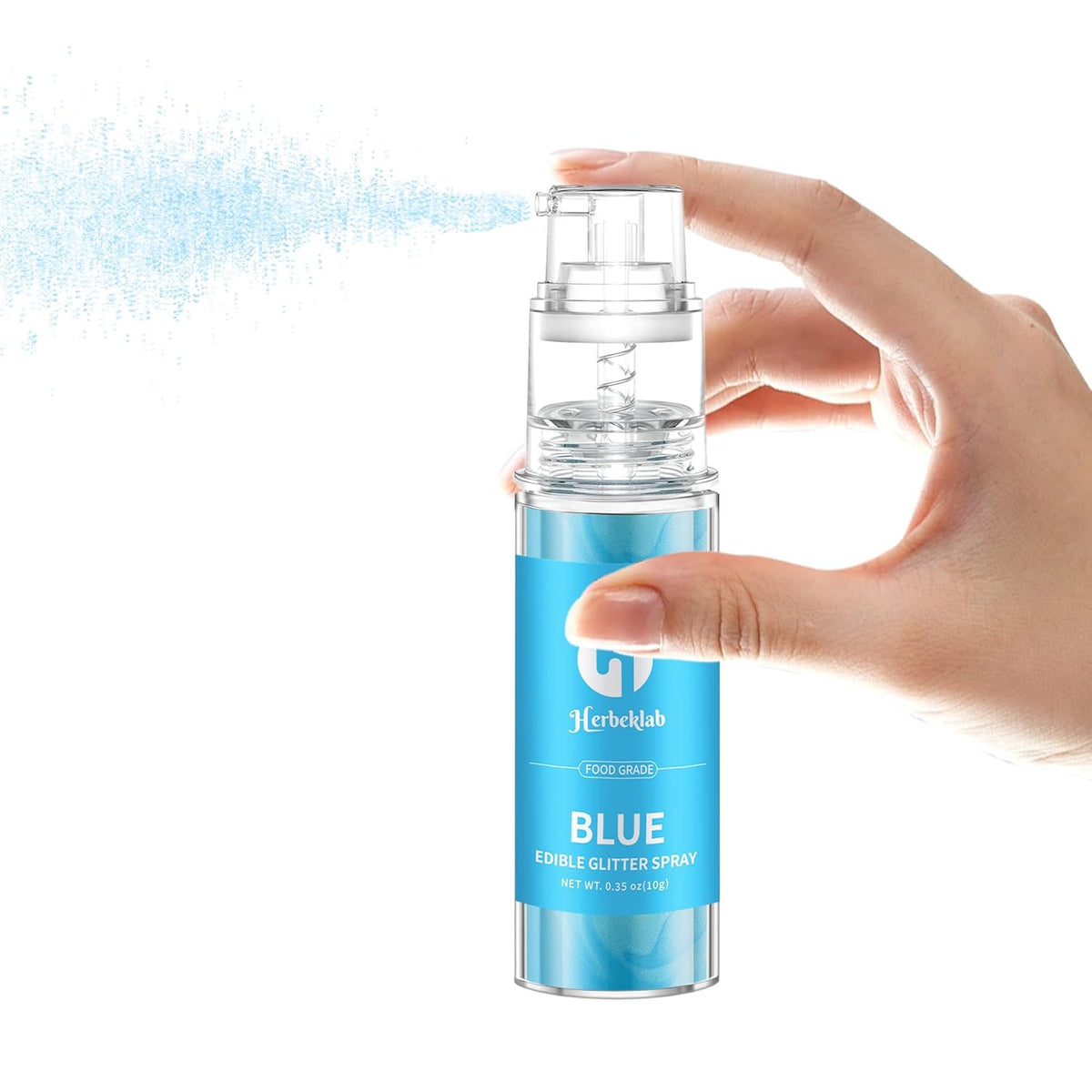 Blue Edible Glitter Spray - 10g Edible Blue Glitter for Cakes Food Grade Drink Glitter for