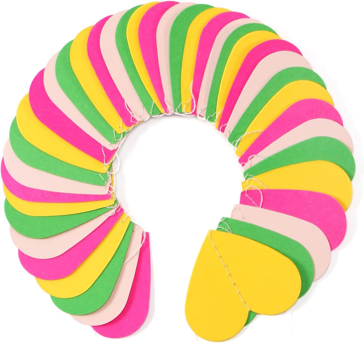 Hawaii Pool Party-Decorations Love-Heart Garland - 52Ft Tropical Jungle Birthday Bachelorette