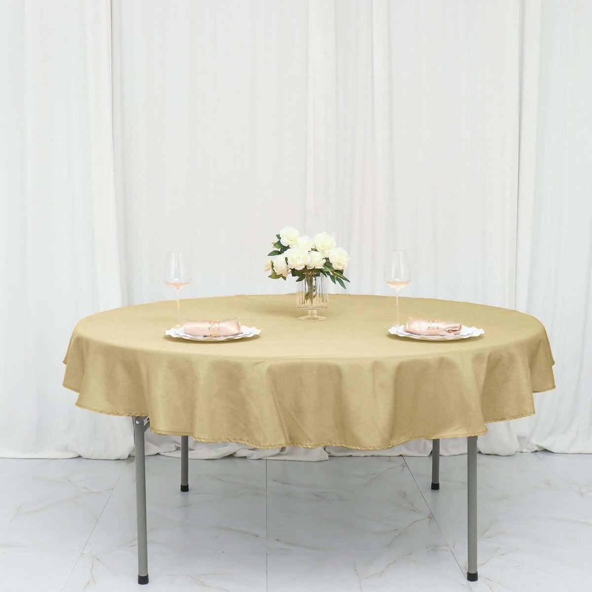 Efavormart Round Tablecloth, 70 Inch Stain & Wrinkle Resistant Washable Table Cloth, Decorative