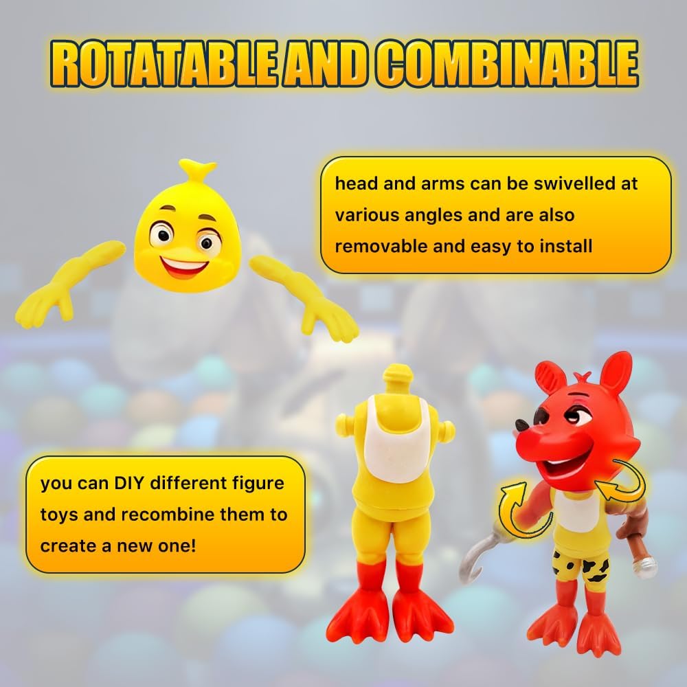 Action Figure Toy, 18 Pcs Game Figures Toys, Movable Joints Toys Dolls, Collectible Figure Gifts