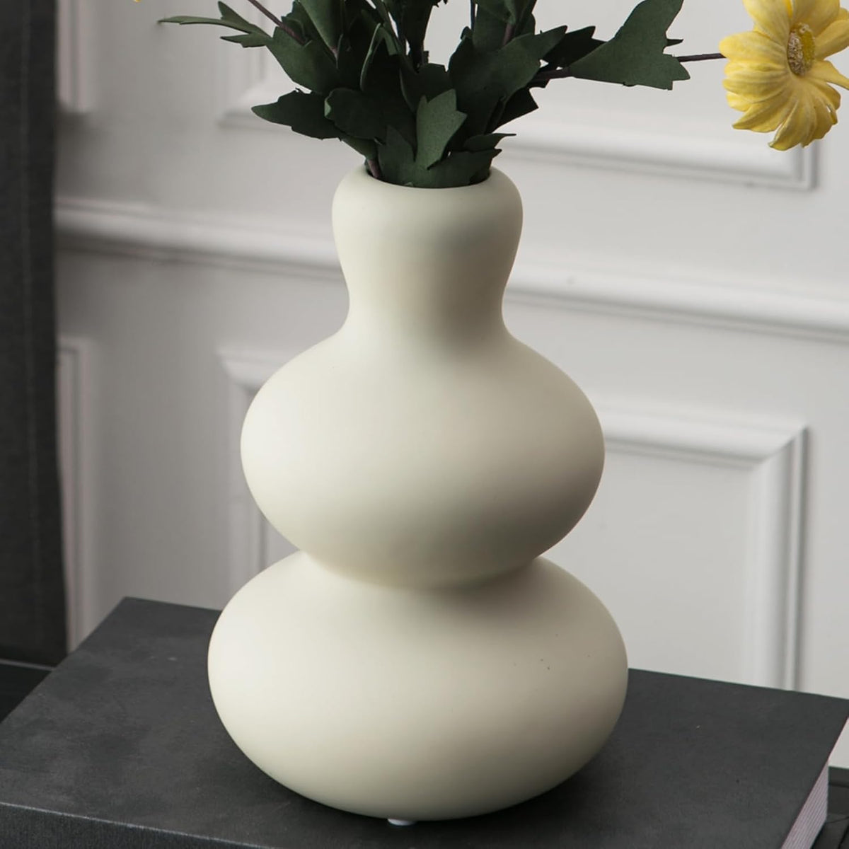 Ceramic Vase for Decor, Modern Vases for Home Decor Living Room, Home, Office, Centerpiece,Table