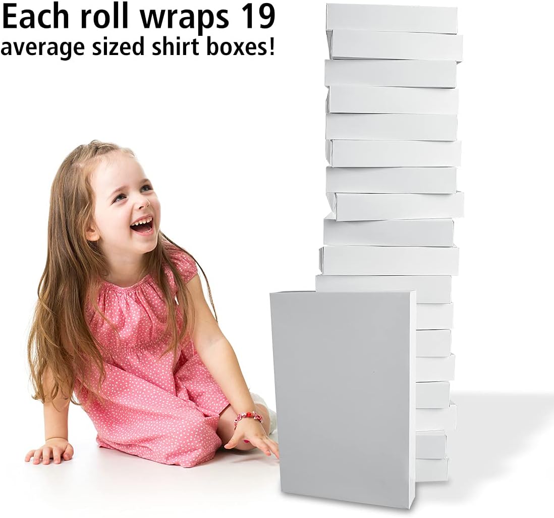 Current Kraft Light Bulb Double-Sided Rolled Christmas Wrapping Paper - Premium Jumbo 23-Inch x