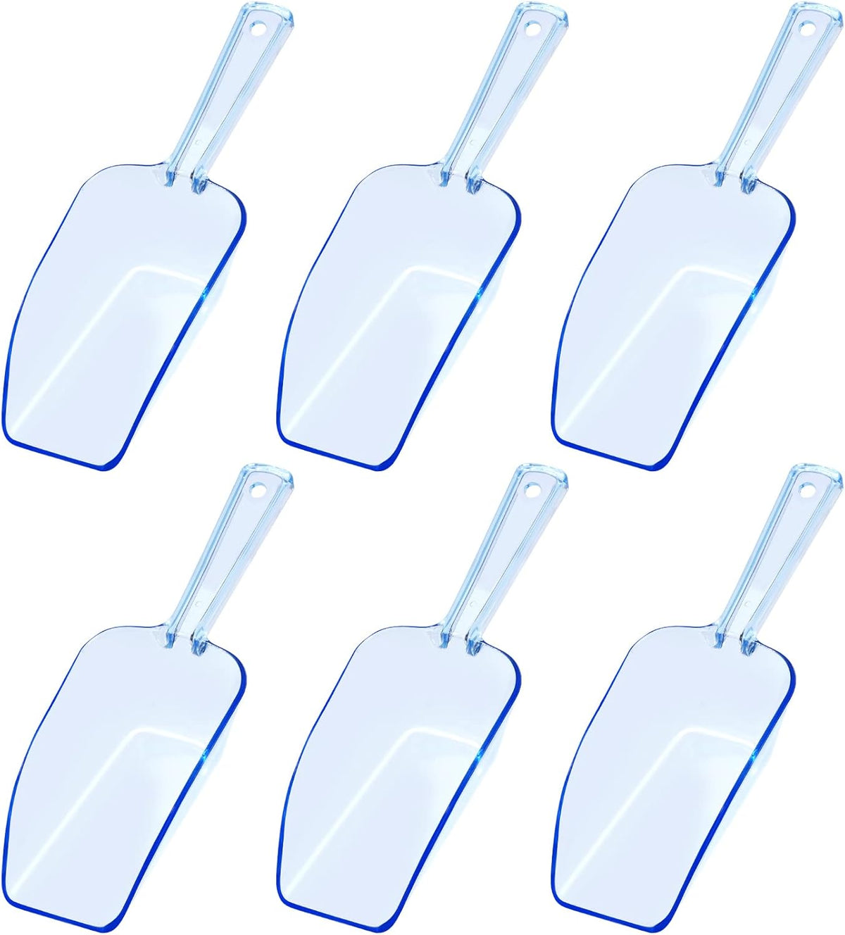 Ice Scoop Candy Buffet Containers Scoopers, Hmxpls Blue Plastic Scoop for Popcorn Cookie Candy