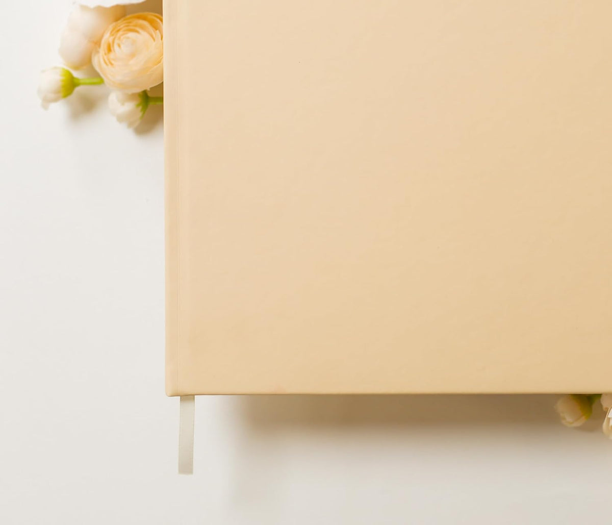 MUUJEE Personalized Guestbook in Butter - Premium Custom Modern Guest Book for Wedding Reception