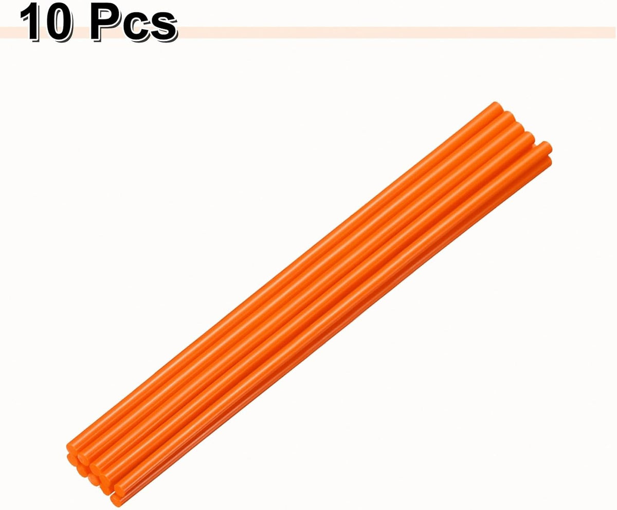 HARFINGTON 10pcs Hot Glue Sticks 0.28" Dia x 11.81" Long EVA Mini Hot Melt Adhesive Glue Stick for
