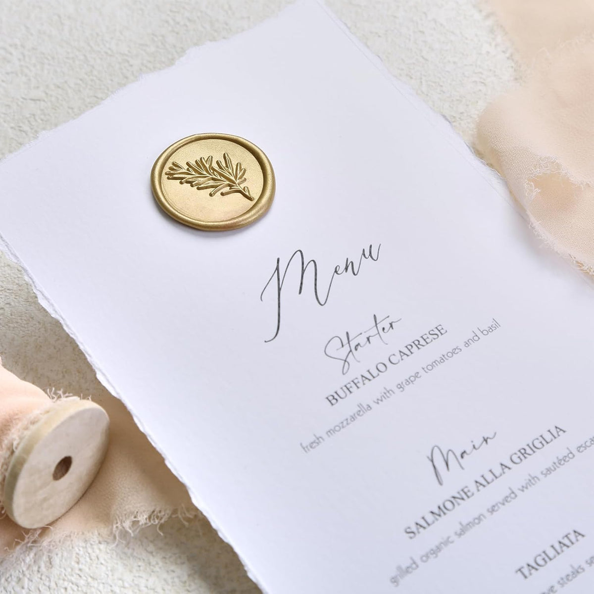 UNIQOOO Glue Gun Sealing Wax Sticks for Wax Seal Stamp - Prosecco Metallic Light Gold, Great for
