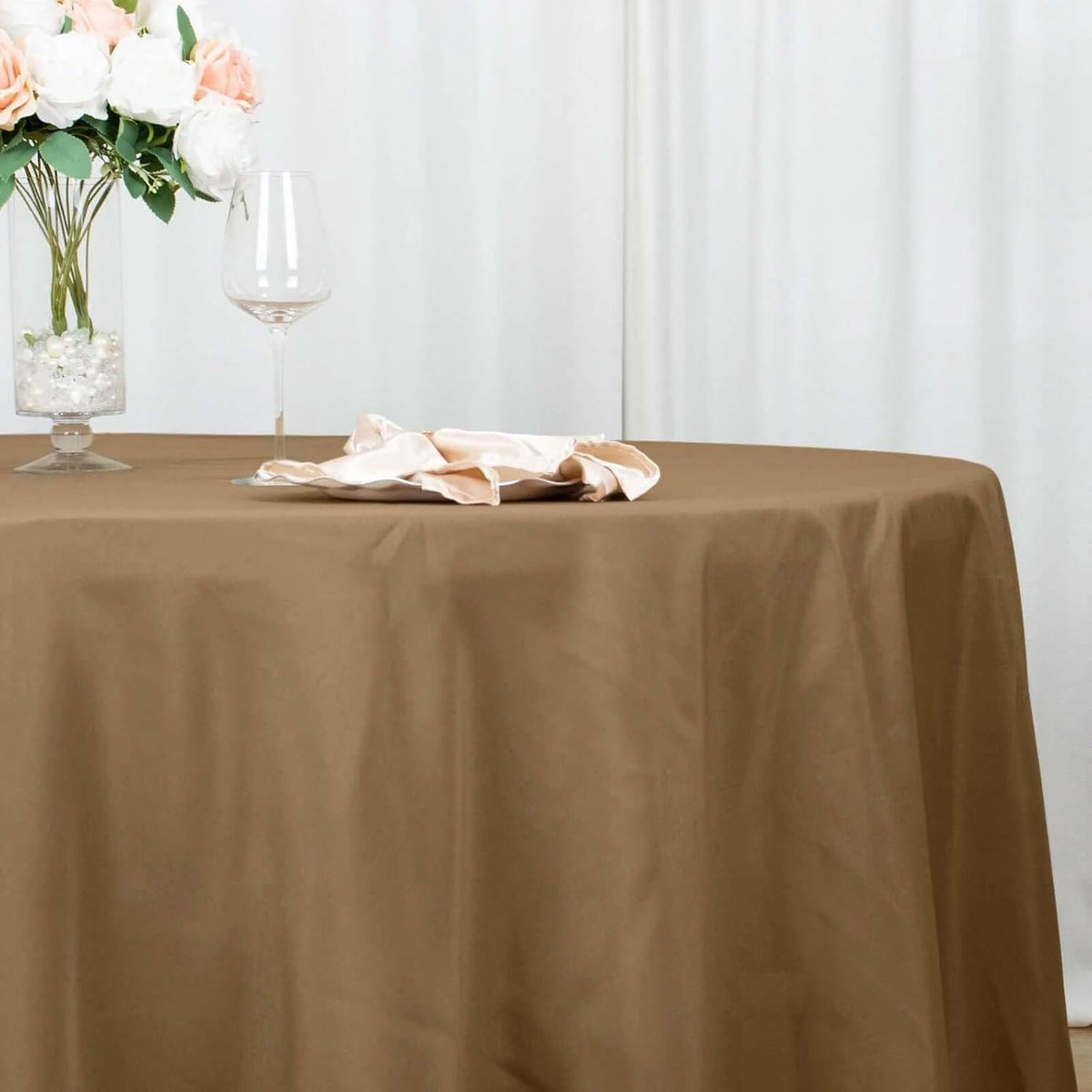 Efavormart Round Tablecloth, 108 Inch Stain & Wrinkle Resistant Washable Table Cloth, Decorative