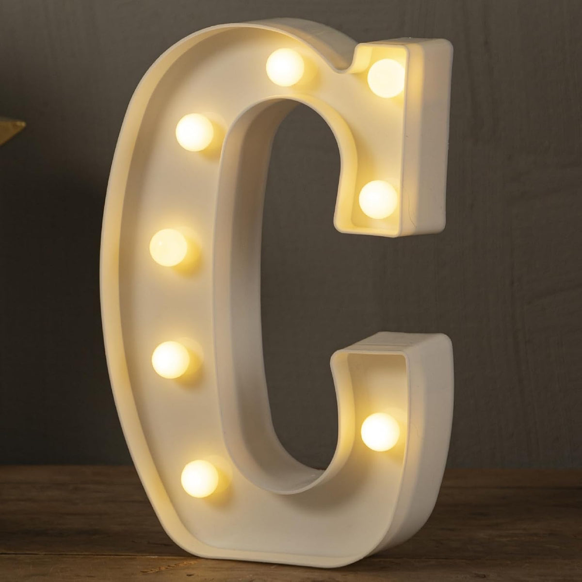 HXWEIYE LED Marquee Letters Lights Sign - 26 Alphabet & Number 0-9 Warm White Led Letters for Bar