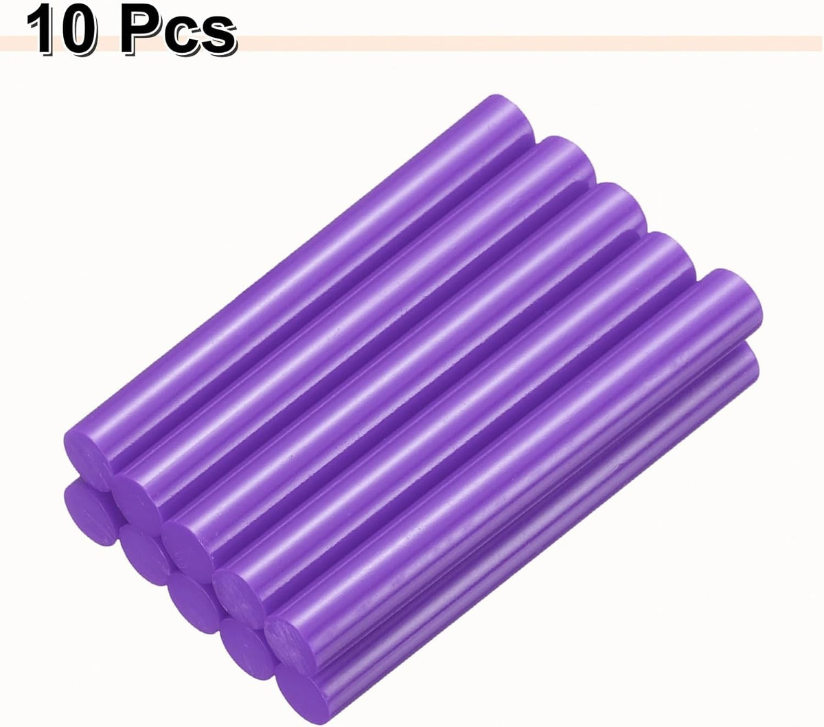 HARFINGTON 10pcs Hot Glue Sticks 0.43" Dia x 3.94" Long EVA Mini Hot Melt Adhesive Glue Stick for
