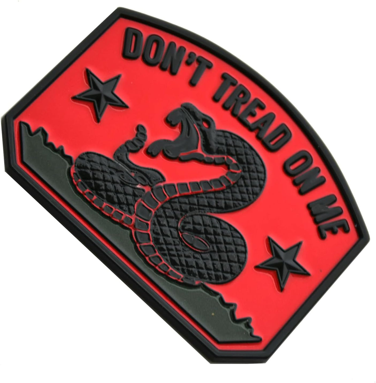 1x Gadsden Flag Rattlesnake Car Emblem 3D Decal Sticker with Don't Tread ON ME Slogan Fit for Car