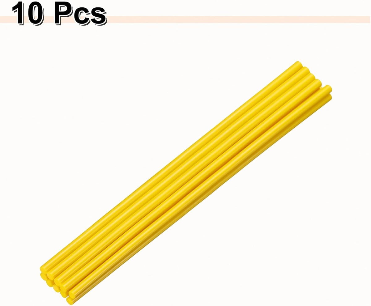 HARFINGTON 10pcs Hot Glue Sticks 0.28" Dia x 11.81" Long EVA Mini Hot Melt Adhesive Glue Stick for