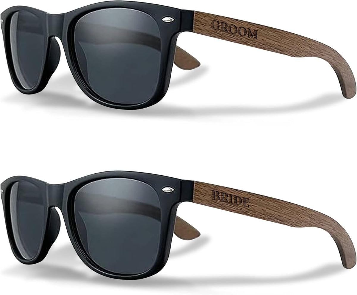 Bride and Groom Polarized Sunglasses for Wedding – UV400 Protection, Lightweight & Stylish Couple