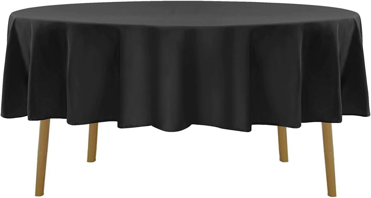 90 inch Round Tablecloth Washable Polyester Table Cloth Decorative Table Cover for Wedding Party