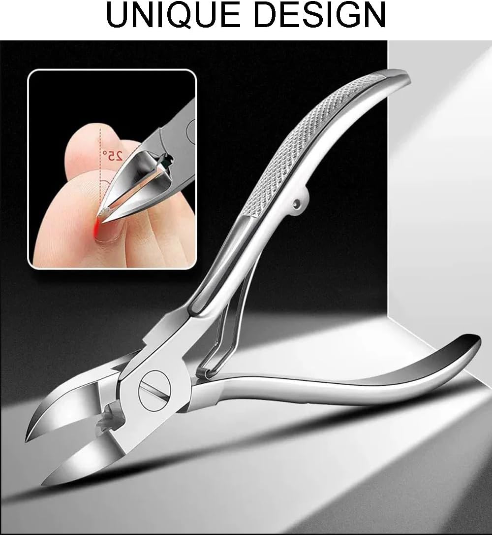 Podiatrist Nail Clippers, Professional Thick & Ingrown Toenail Clippers for Men & Seniors,Pedicure