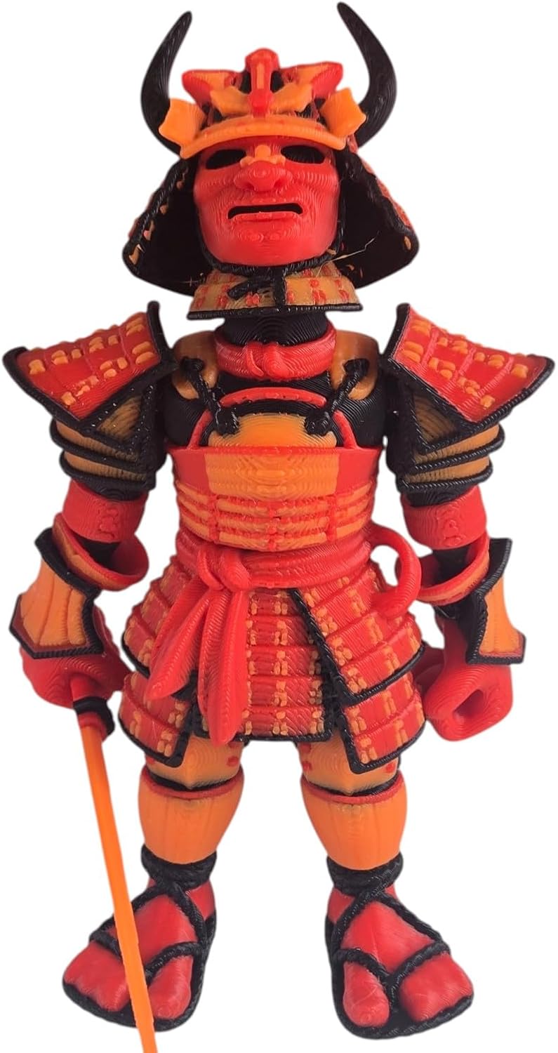 Articulated Samurai Figurine – Stunning 3D Printed Collectible – Iconic Warrior Design for Teens