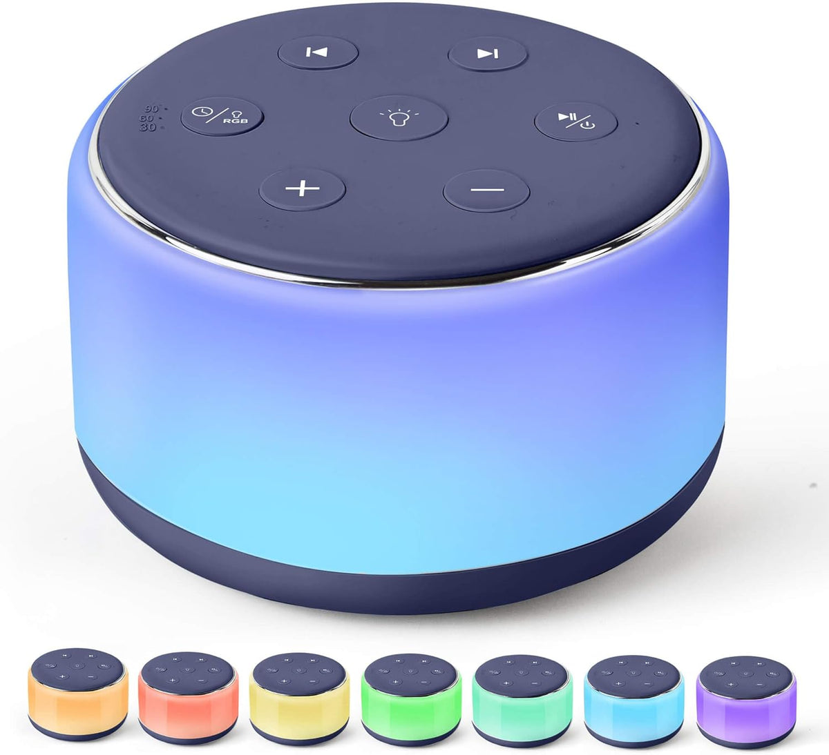 FamiSym Sleep Sound Machine for Babies Kids Adults - Rechargeable White Noise Machine for Sleeping