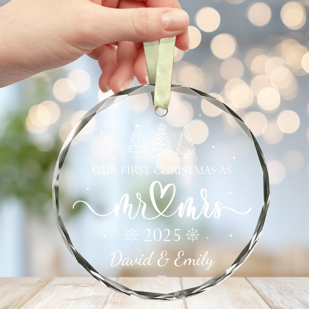 Personalized Wedding Christmas Ornaments - Mr And Mrs Gifts - Wedding Gift Ideas For Couples 2025