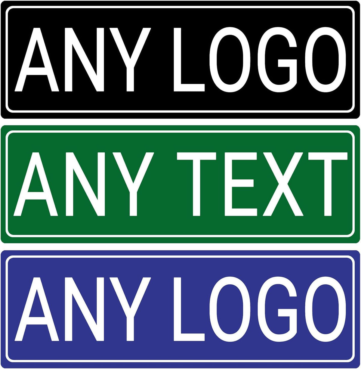 Custom Metal Sign 8x24 Inches - Personalized Outdoor Street Sign with Text/Photo/Logo, Rust-Free