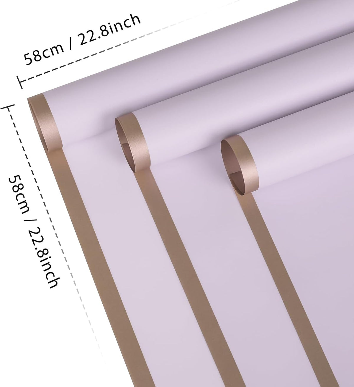 NESCCI 20 Sheet Flower Wrapping Paper - Waterproof Floral Bouquet Wrapping Paper, Florist Supplies