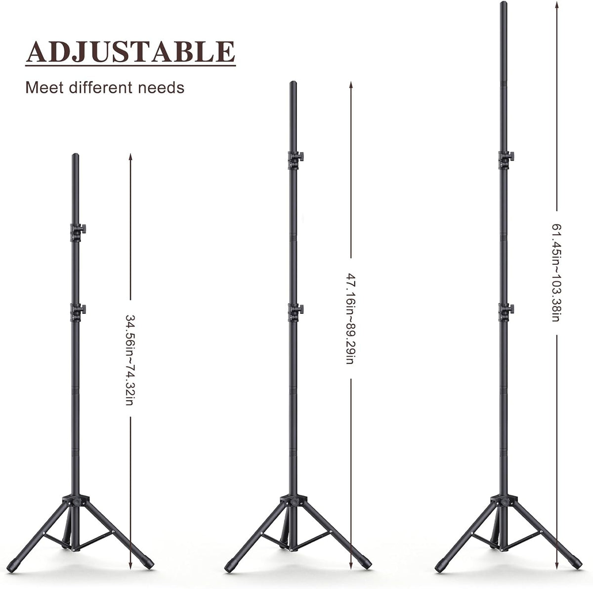 Backdrop Stand 10×8ft (W×H) Adjustable Backdrop Support Ground Kit Photography Photo Shoot Backdrop