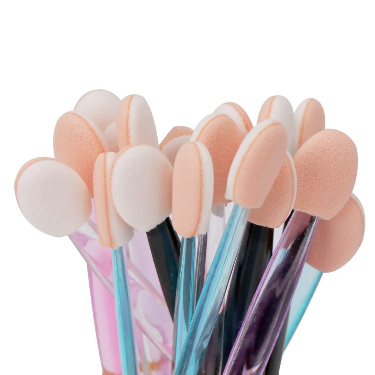 Akstore 200PCS Disposable Dual Sides Eye Shadow Sponge Applicator Eyeshadow Brushes Makeup Brush