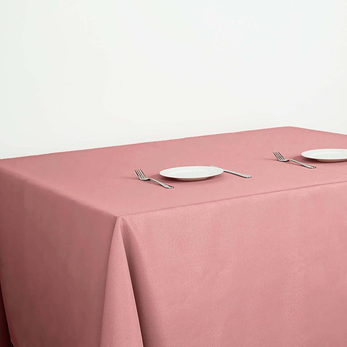 Efavormart 90" Dusty Rose Wholesale Linens Polyester Square Linen Tablecloth for Kitchen Dining
