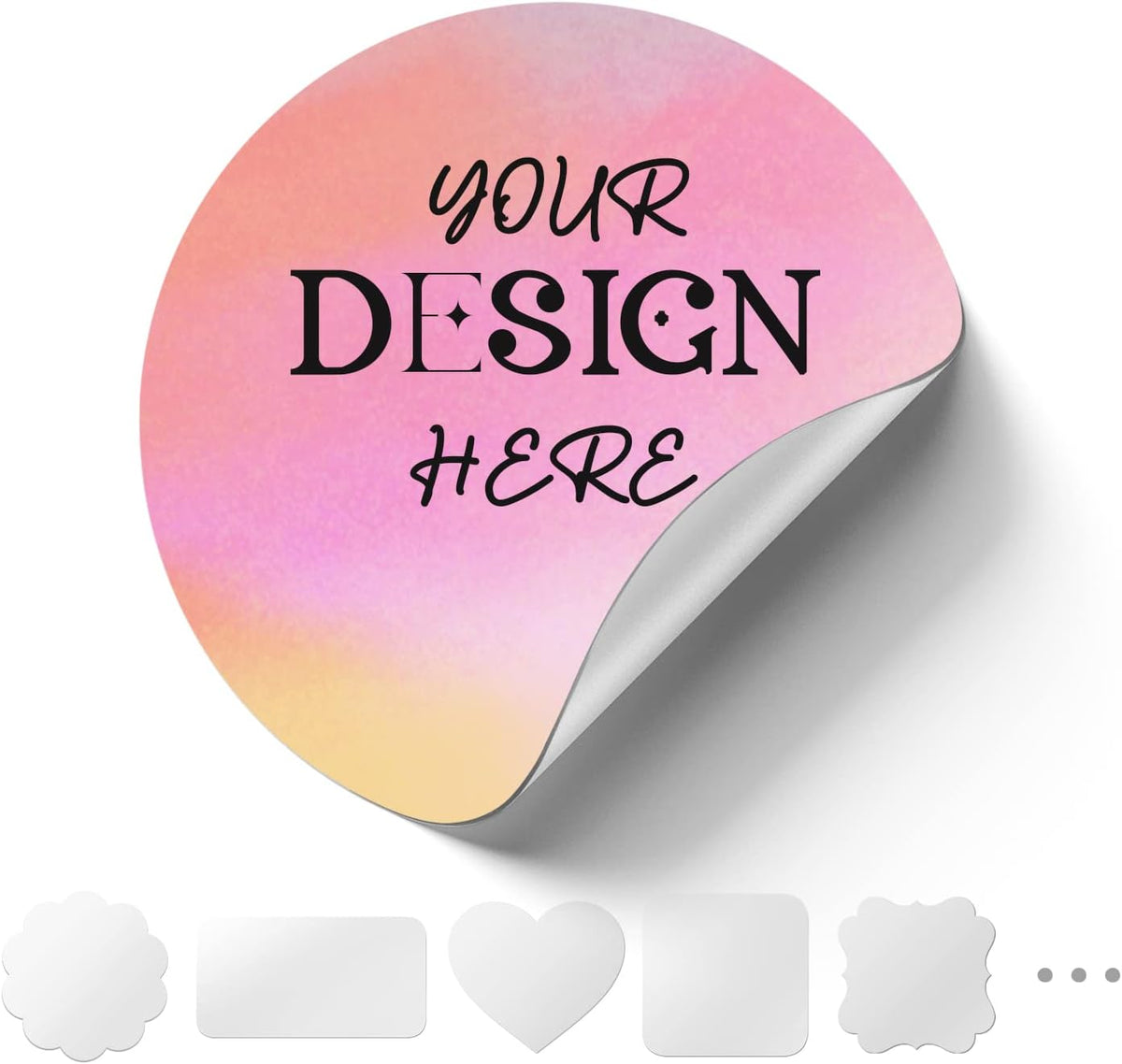 Custom Logo Stickers for Business, Personalised Logo Labels - Any Shape, Waterproof Vinyl Perfect