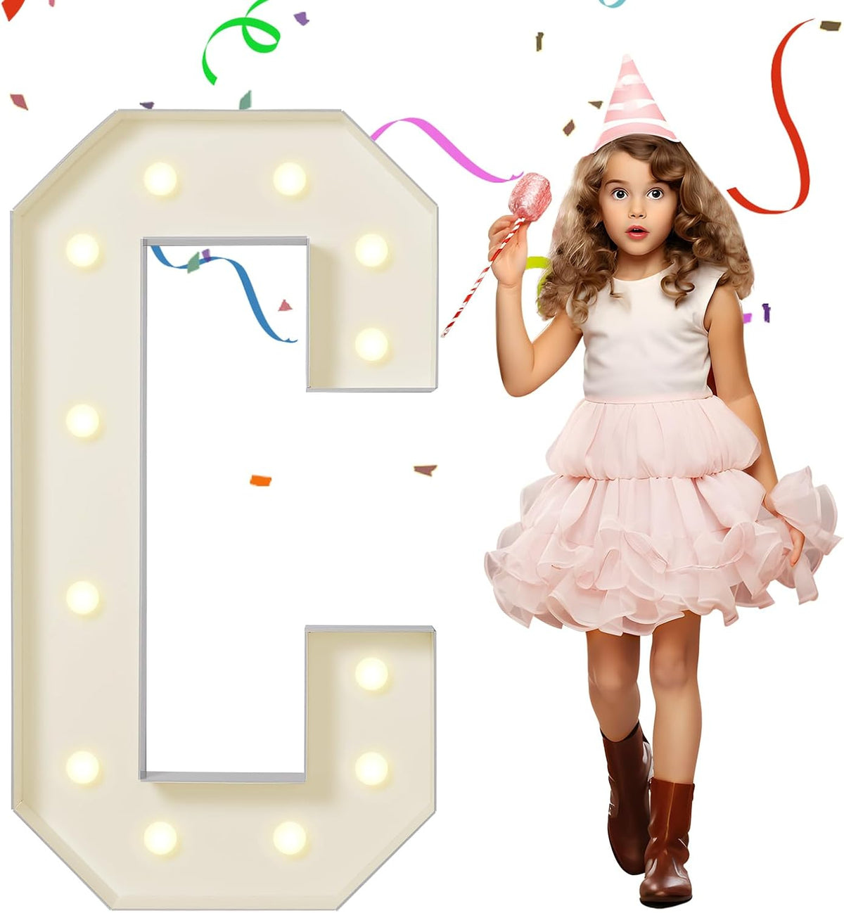 eufony Marquee Letters 4 Feet Tall, 4 FT Marquee Light Up Letters, Giant Light Up Letters 4FT for