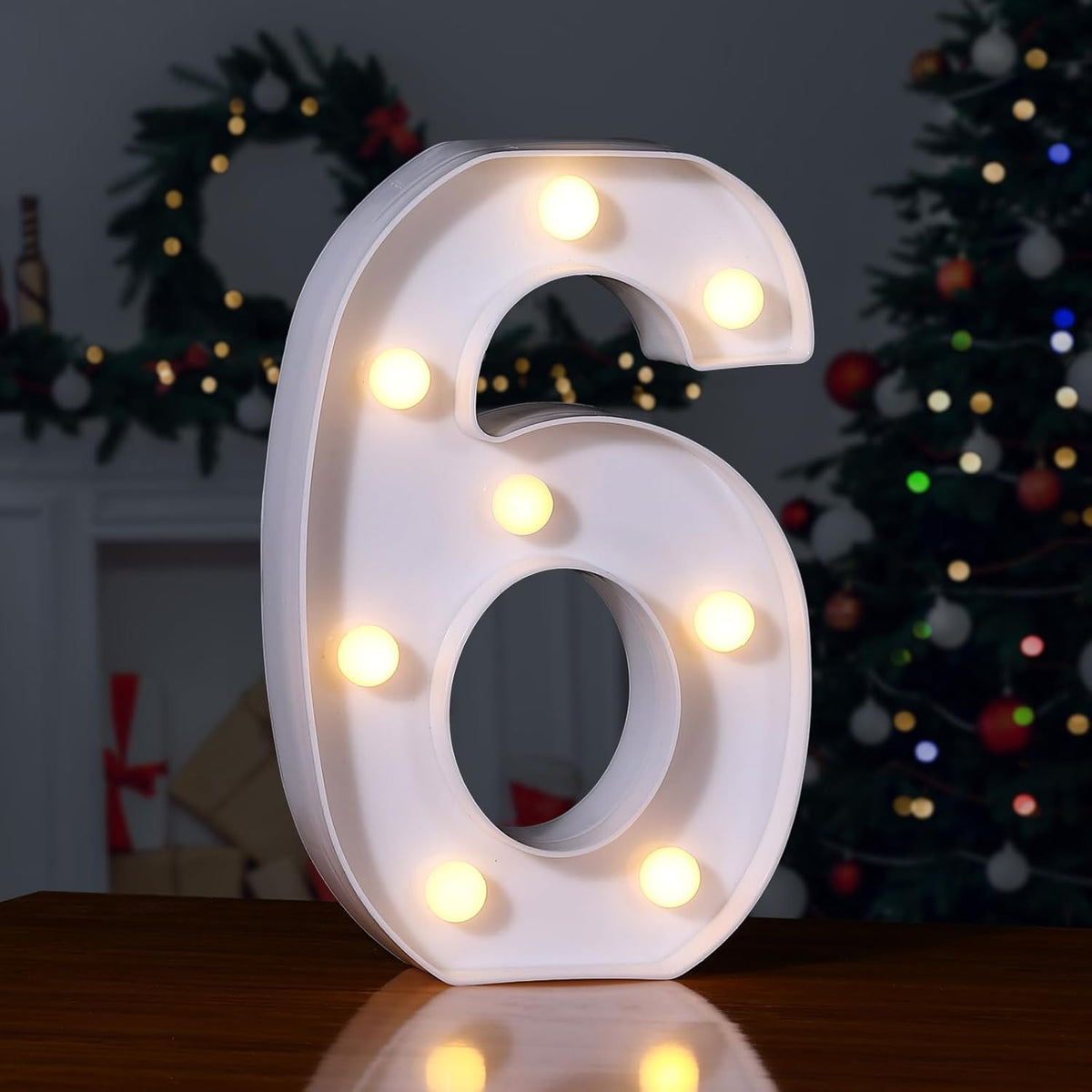 Foaky Decorative Led Marquee Light Up Number, Marquee Light Up Number Sign for Night Light Wedding