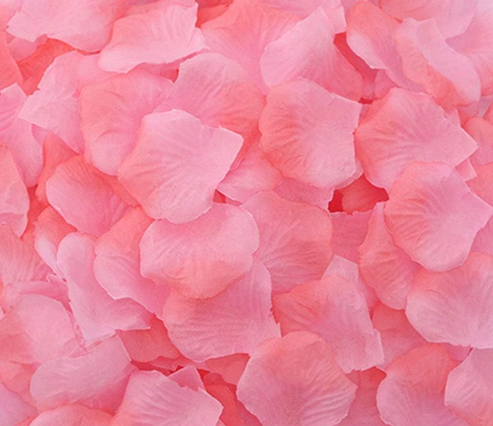 ocharzy 1000pcs Rose Petals Artificial Silk Flower Rose Petals for Wedding Decorations, Romantic