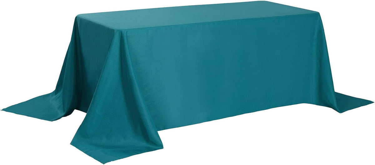 Rectangle Tablecloth 90x132 inch Washable Polyester Fabric Table Cloth for Wedding Party Dining