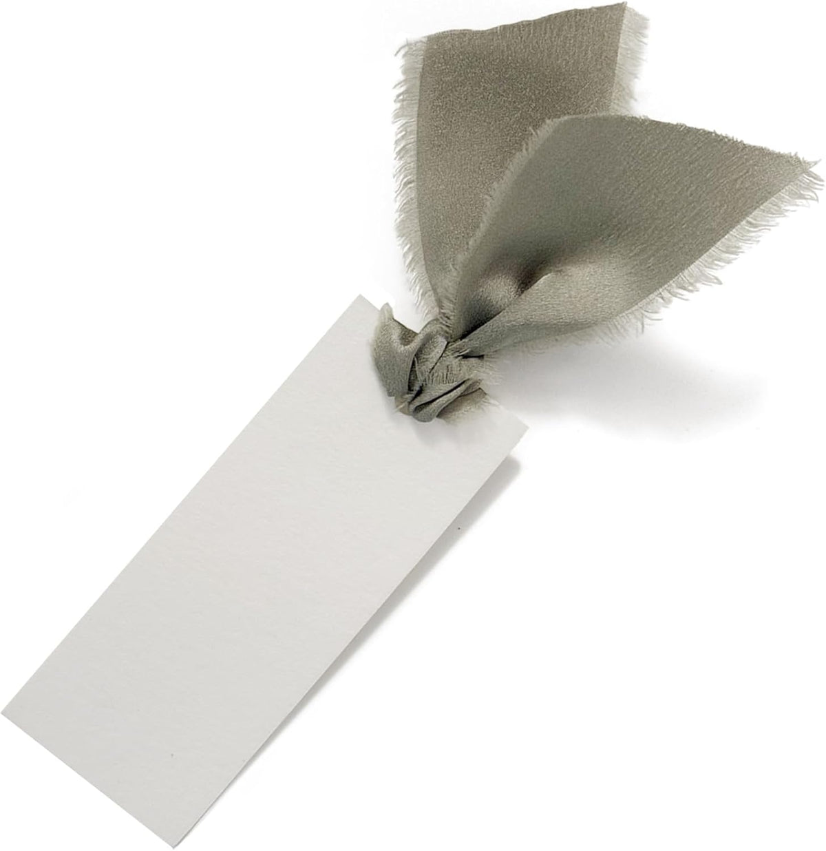 40 Pcs Place Cards for Table Setting - 3.94"X1.57" Table Name Cards with Dusty Green Ribbon Name