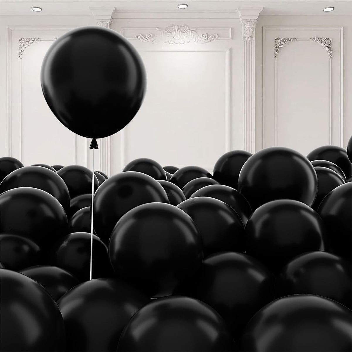 125 pcs Black Latex 5 Inch Balloons, Small Balloons for Balloon Garland or Balloon Arch as Party