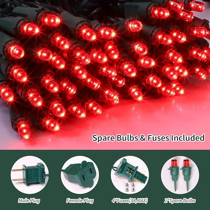 60 Count Red -String Lights - LED Christmas Lights, Mini led Lights for Indoor Outdoor Home Holiday