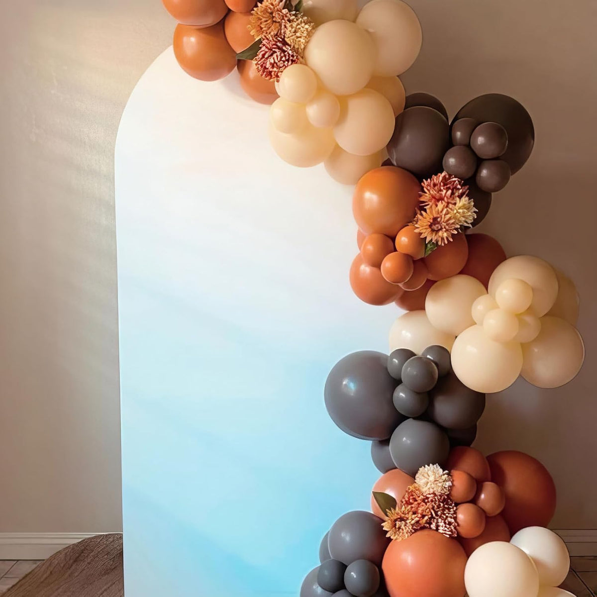 Fall Balloons, 50pcs Orange and Gold Balloons, Orange Brown Yellow Balloon, Gold Red Confetti