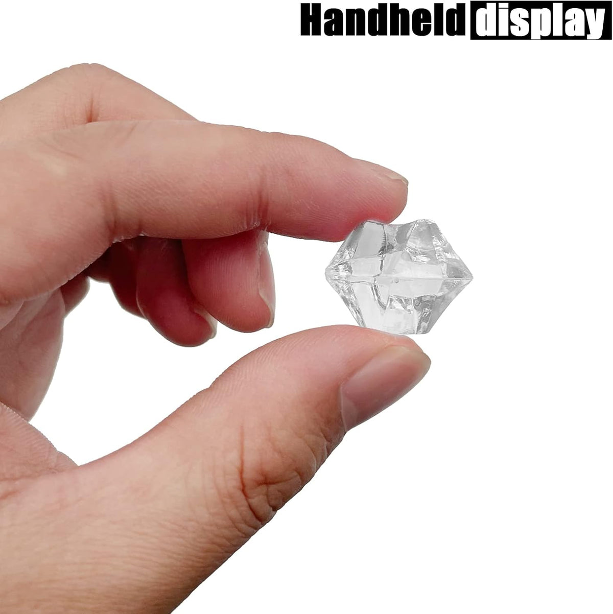 Fake Crushed Ice Cubes, Vase Fillers, 150 pcs 16*22 mm Fake crushed Ice Cubes Artificial Acrylic