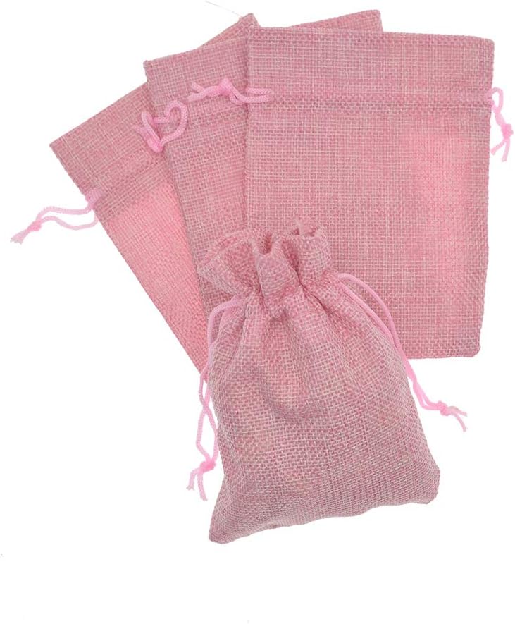 20Pcs Burlap Bags with Drawstring, 5x7 Inch Jute Gift Bags Bulk for Christmas Wedding Party Favors