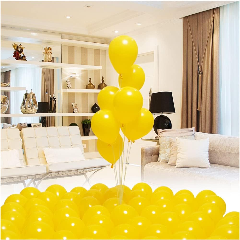 400 Pack Yellow Balloons 5 Inch Pastel Yellow Matte Latex Small Balloon for Birthday Wedding Bridal