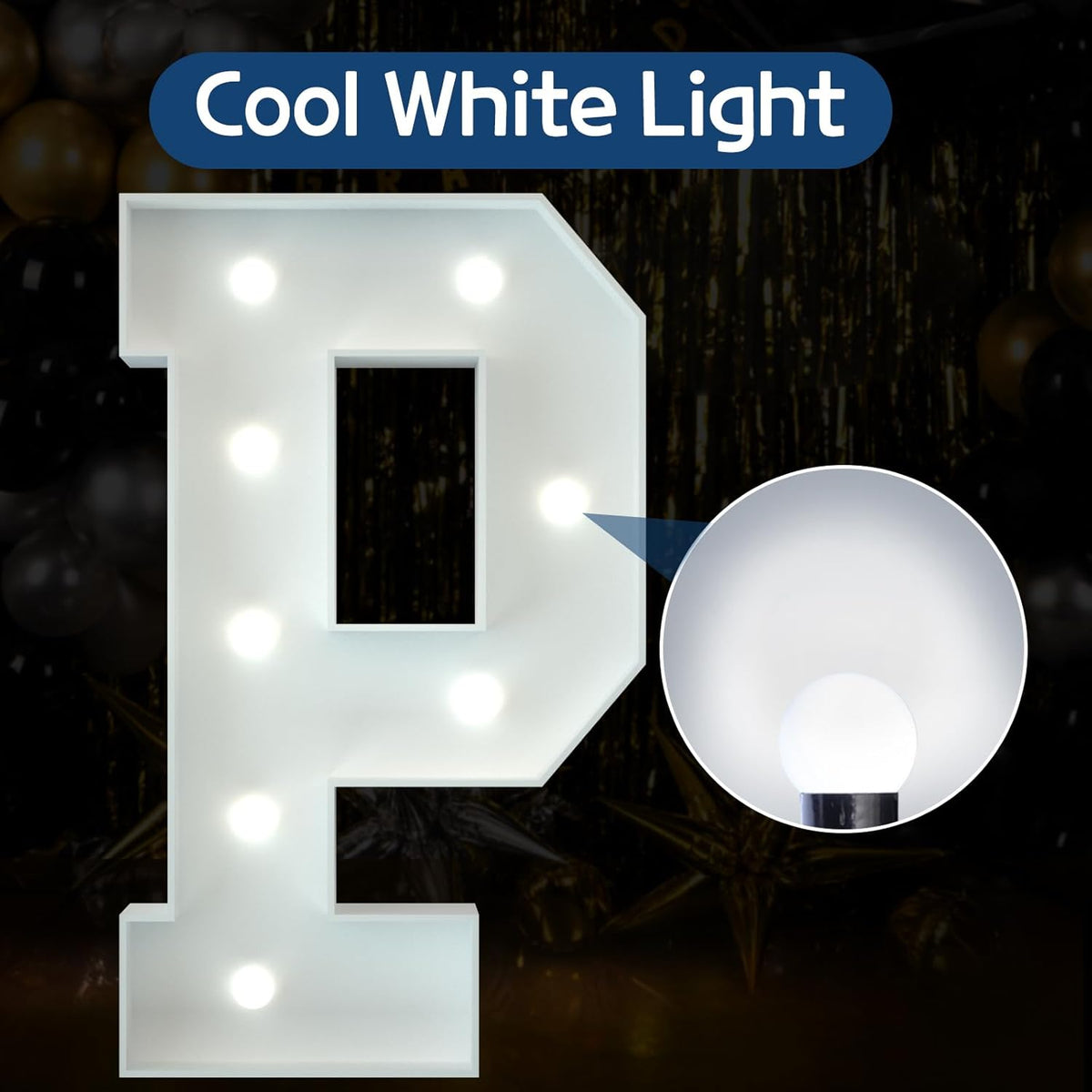 Marquee Letters 3 Feet Tall Large Light Up Letters Baby Shower Decorations Wedding Engagement White
