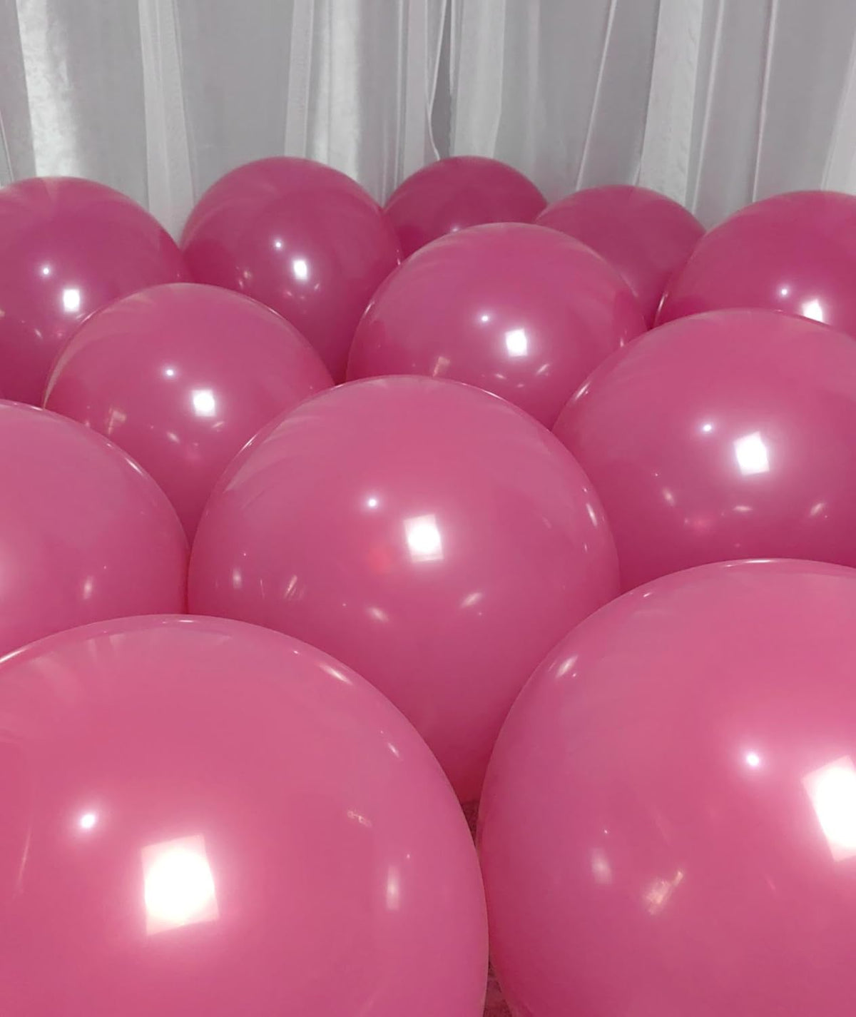 90 Pack Hot Pink Balloons 18 inch Hot Pink Latex Party big Balloon Bulk for Various Party Events