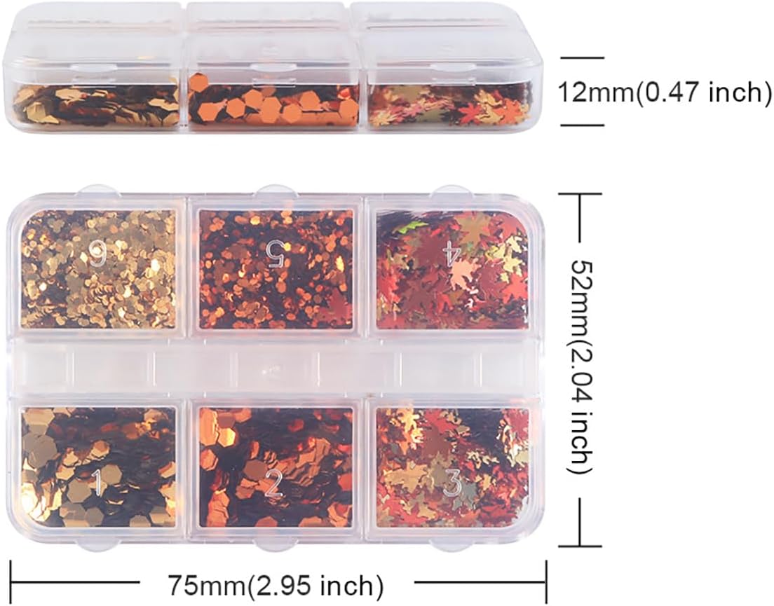 Maple Leaves Confetti,2000pcs Fall Leaves Party Table Decorations Scatter Foil Confetti for Autumn